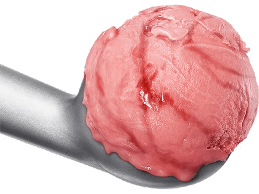 Hallonsorbet